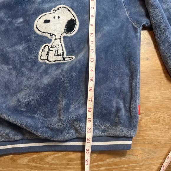 Peanuts Snoopy Sweatshirt & Pants XS ? Fleece Blue Set Soft! - Picture 5 of 11